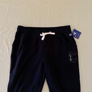NWT Jet Black Champion Joggers